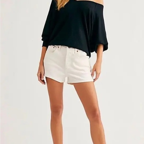 Free People Santa  Clara Thermal Top, Black. - Picture 4 of 6